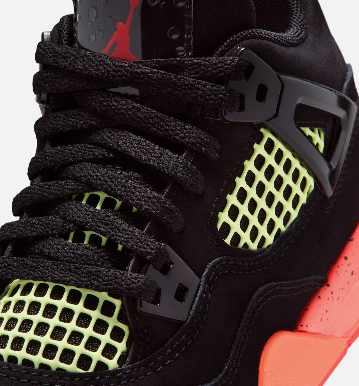Air Jordan 4 Retro Black Infrared 23 – Preschool Lifestyle Shoe in Black/Infrared 23/Bright Mango