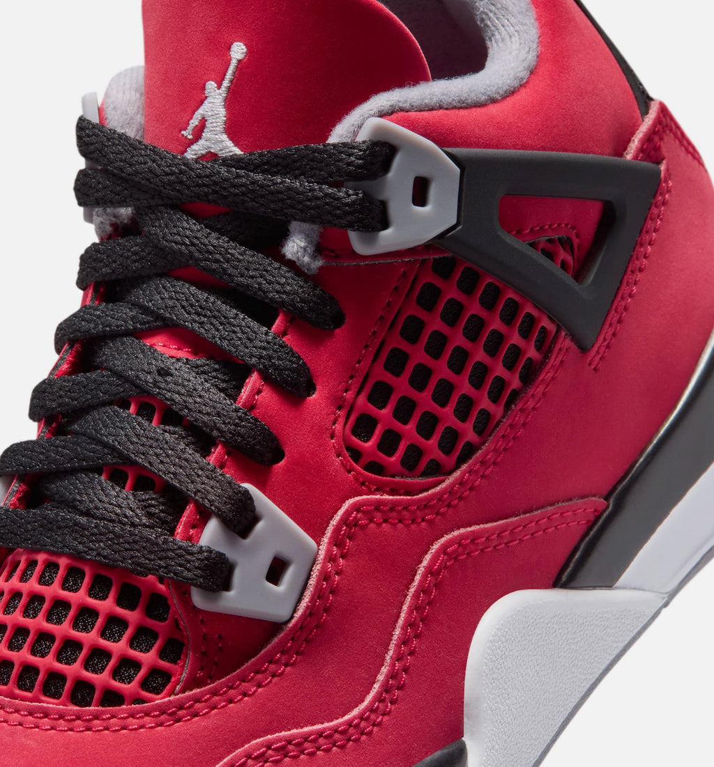 Air Jordan 4 Retro Toro Bravo – Preschool Lifestyle Shoe in Fire Red/White/Black/Cement Grey