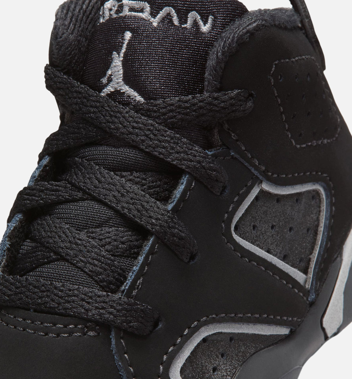 Air Jordan 6 Cap & Gown – Infant/Toddler Lifestyle Shoe in Black/Reflective Silver/Black