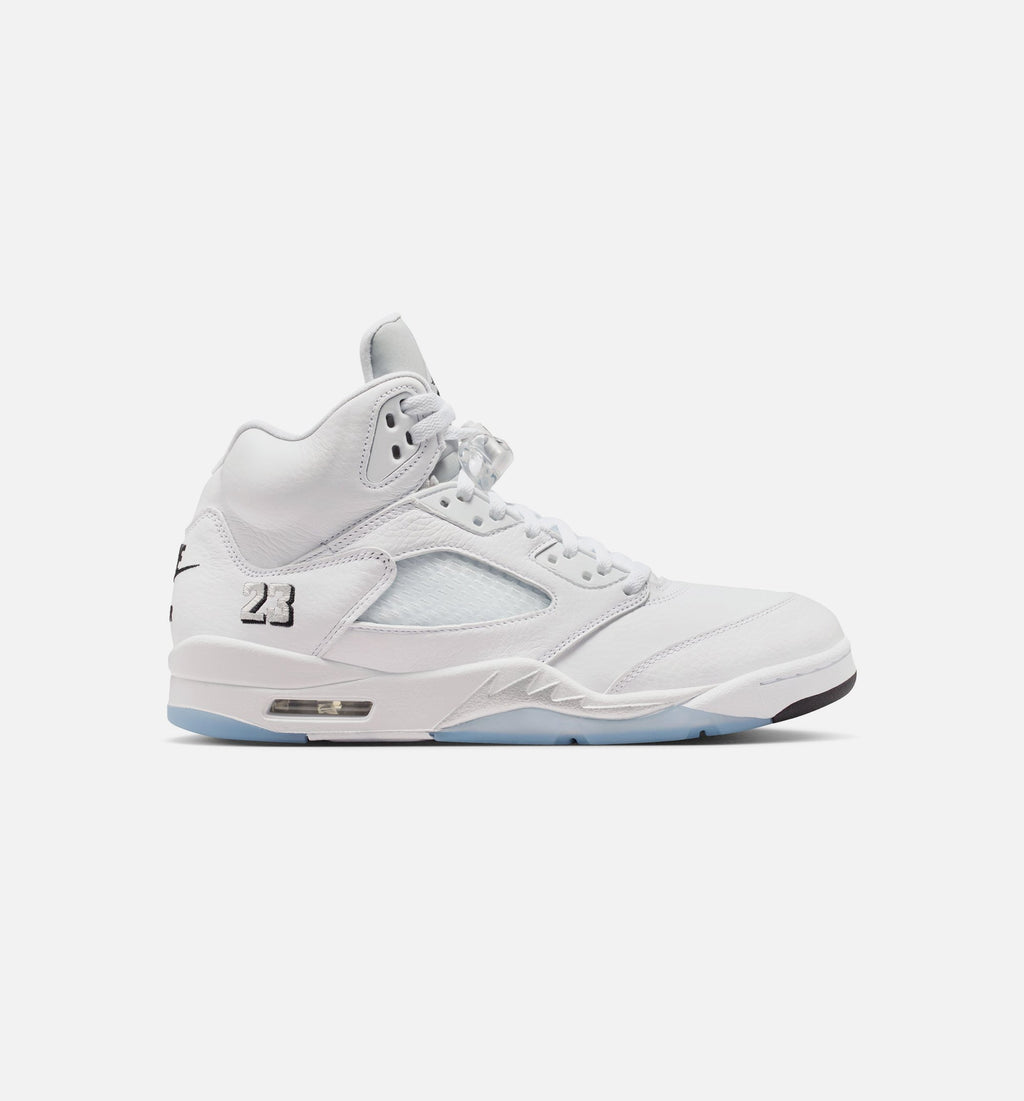 Air Jordan 5 Retro OG White Metallic – Men's Lifestyle Shoe in White/Metallic Silver/Black