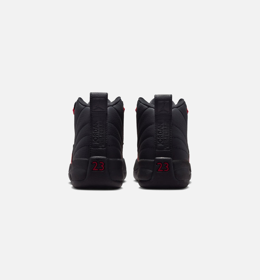 Air Jordan 12 Retro Bloodline – Grade School Lifestyle Shoe in Black/Varsity Red