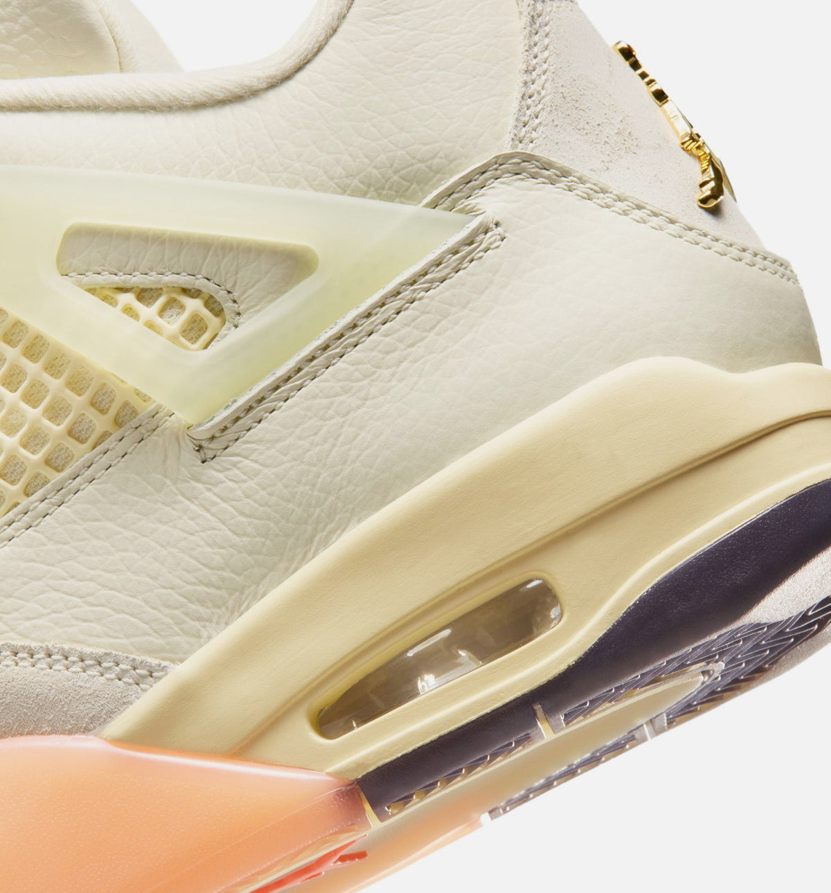 Air Jordan 4 Retro Birds of Paradise – Women's Lifestyle Shoe in Coconut Milk/Metallic Gold/Muslin/Bright Mango/Sundial/Black