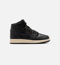 Air Jordan 1 Retro High OG Black and Muslin – Grade School Lifestyle Shoe in Black/Muslin