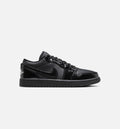 Air Jordan 1 Low Patent Elephant – Women's Lifestyle Shoe in Black/White/Metallic Silver