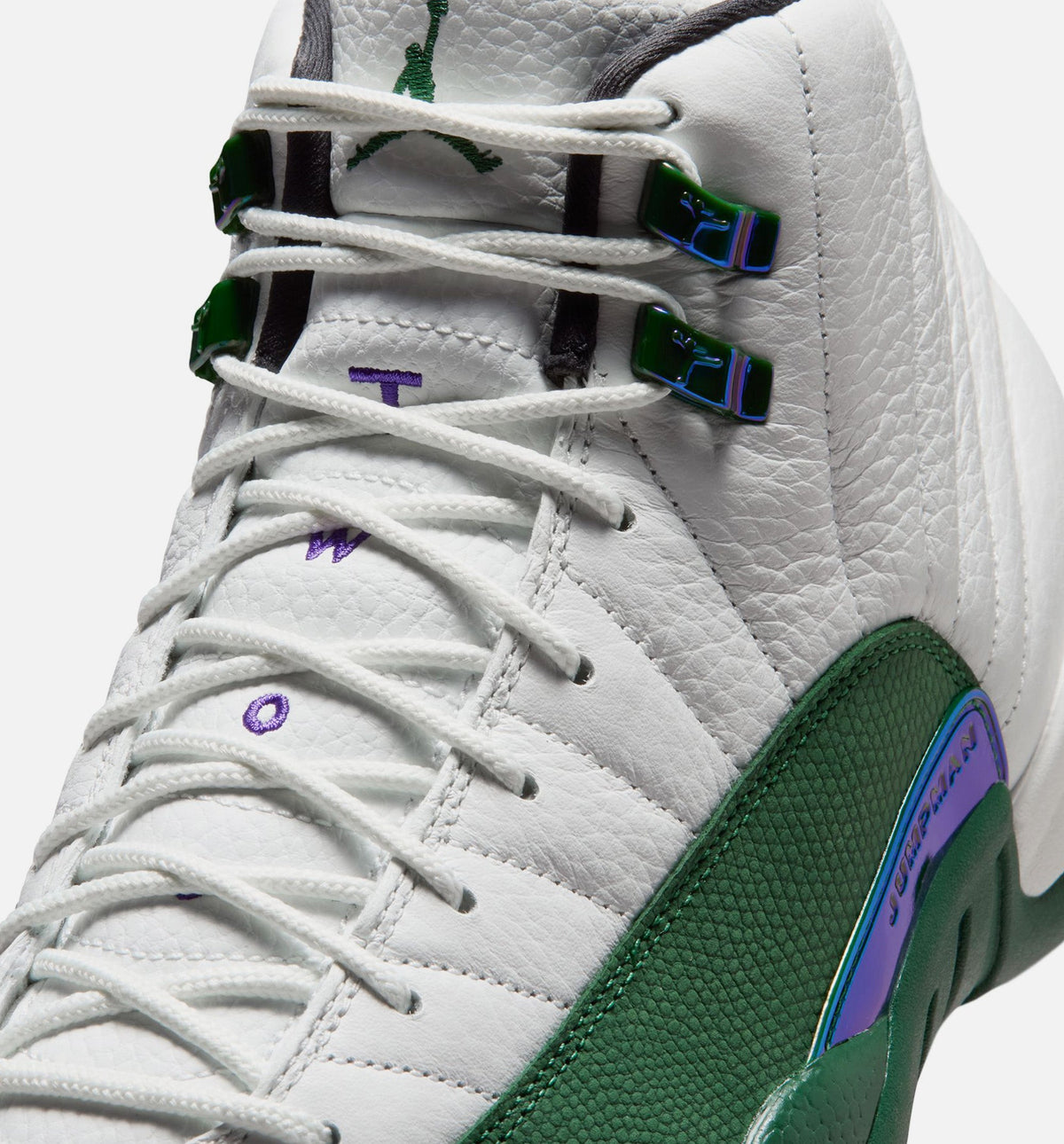 Air Jordan 12 Retro Idols Become Rivals – Men's Lifestyle Shoe in Summit White/Gorge Green/Fierce Purple