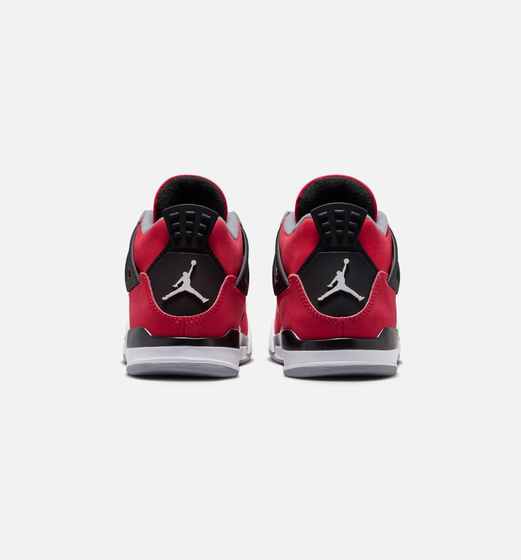 Air Jordan 4 Retro Toro Bravo – Preschool Lifestyle Shoe in Fire Red/White/Black/Cement Grey