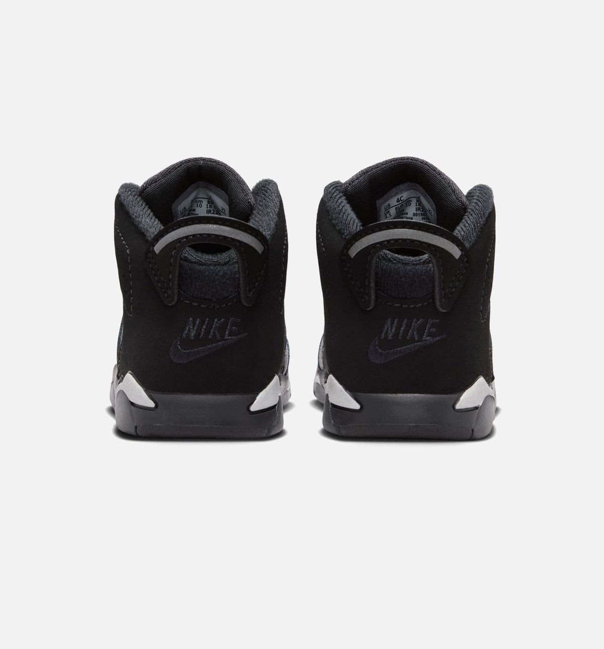 Air Jordan 6 Cap & Gown – Infant/Toddler Lifestyle Shoe in Black/Reflective Silver/Black