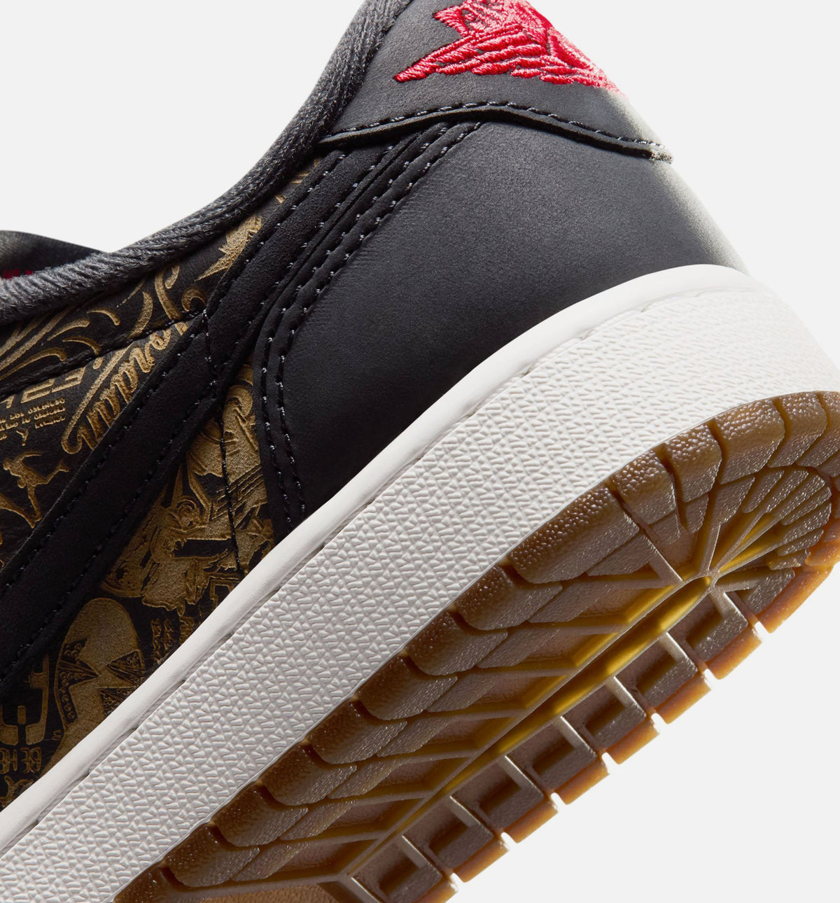 Air Jordan 1 Retro Low OG Laser Black and Varsity Red – Grade School Lifestyle Shoe in Black/Varsity Red/Summit White