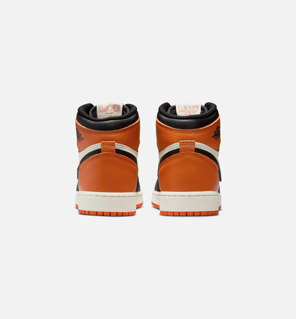 Air Jordan 1 Retro High OG Shattered Backboard – Grade School Lifestyle Shoe in Black/Sail/Starfish
