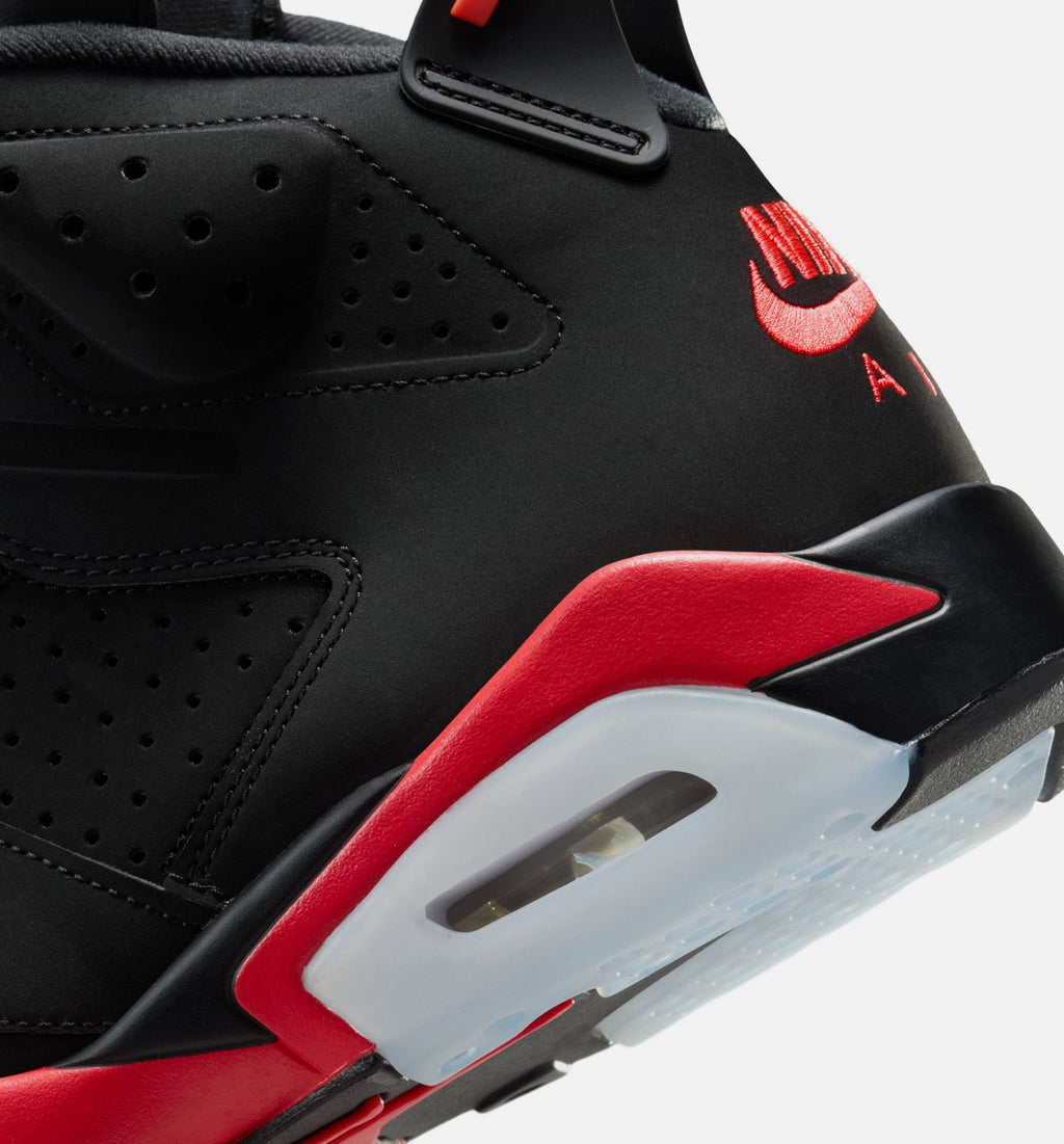 Air Jordan 6 Retro Infrared Salesman – Men's Lifestyle Shoe in Black/Light Crimson