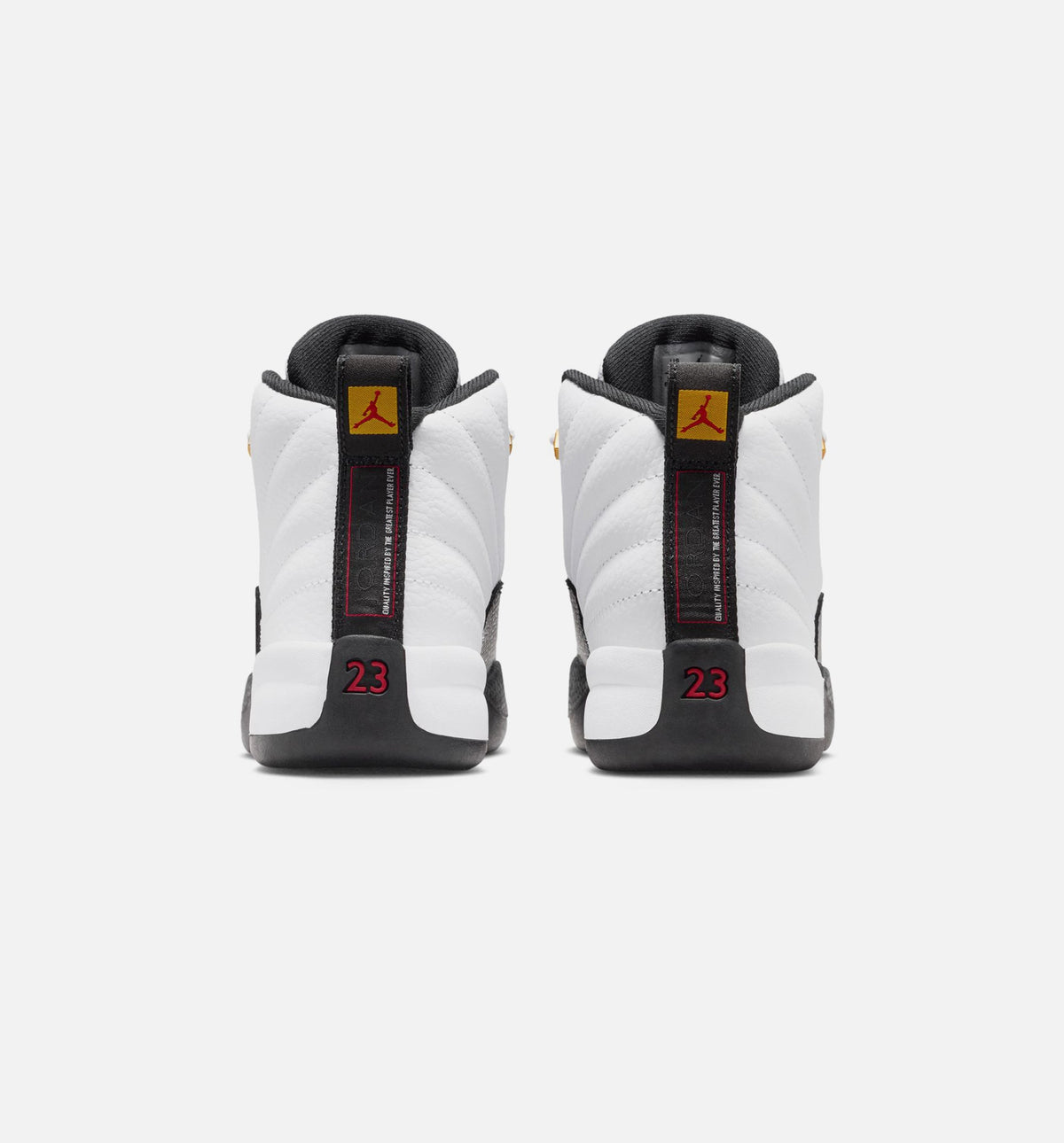 Air Jordan 12 Retro Taxi – Infant/Toddler Lifestyle Shoe in White/Black/Taxi