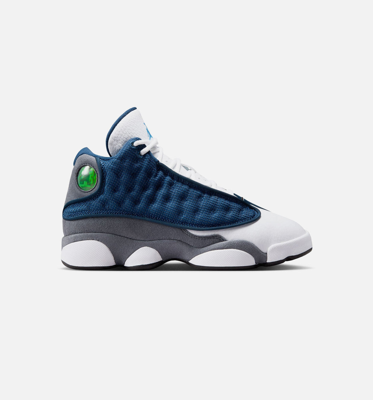Air Jordan 13 Retro Navy and Flint Grey – Grade School Lifestyle Shoe in Navy/University Blue/Flint Grey/White