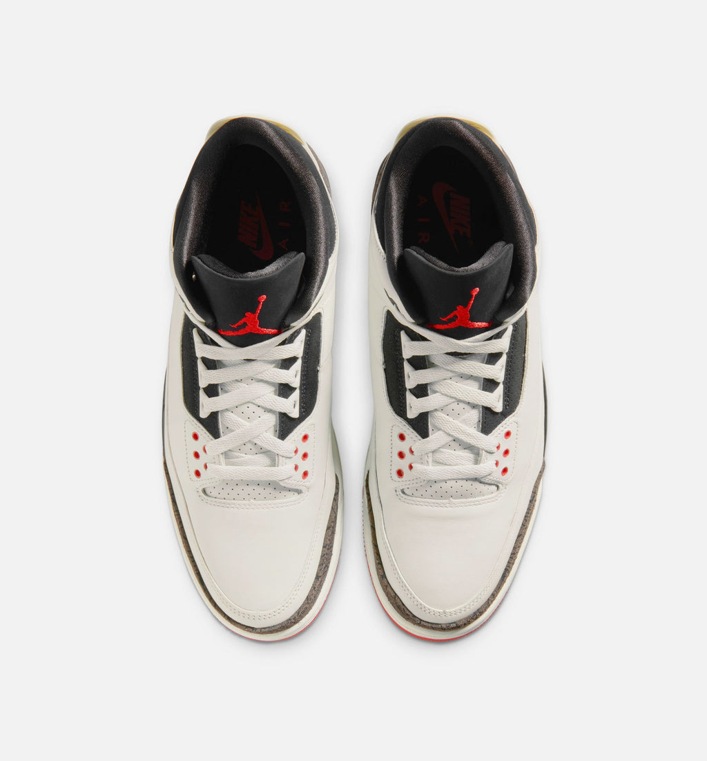 Air Jordan 3 Retro Sail and University Red – Men's Lifestyle Shoe in Sail/Black/University Red/Pale Ivory