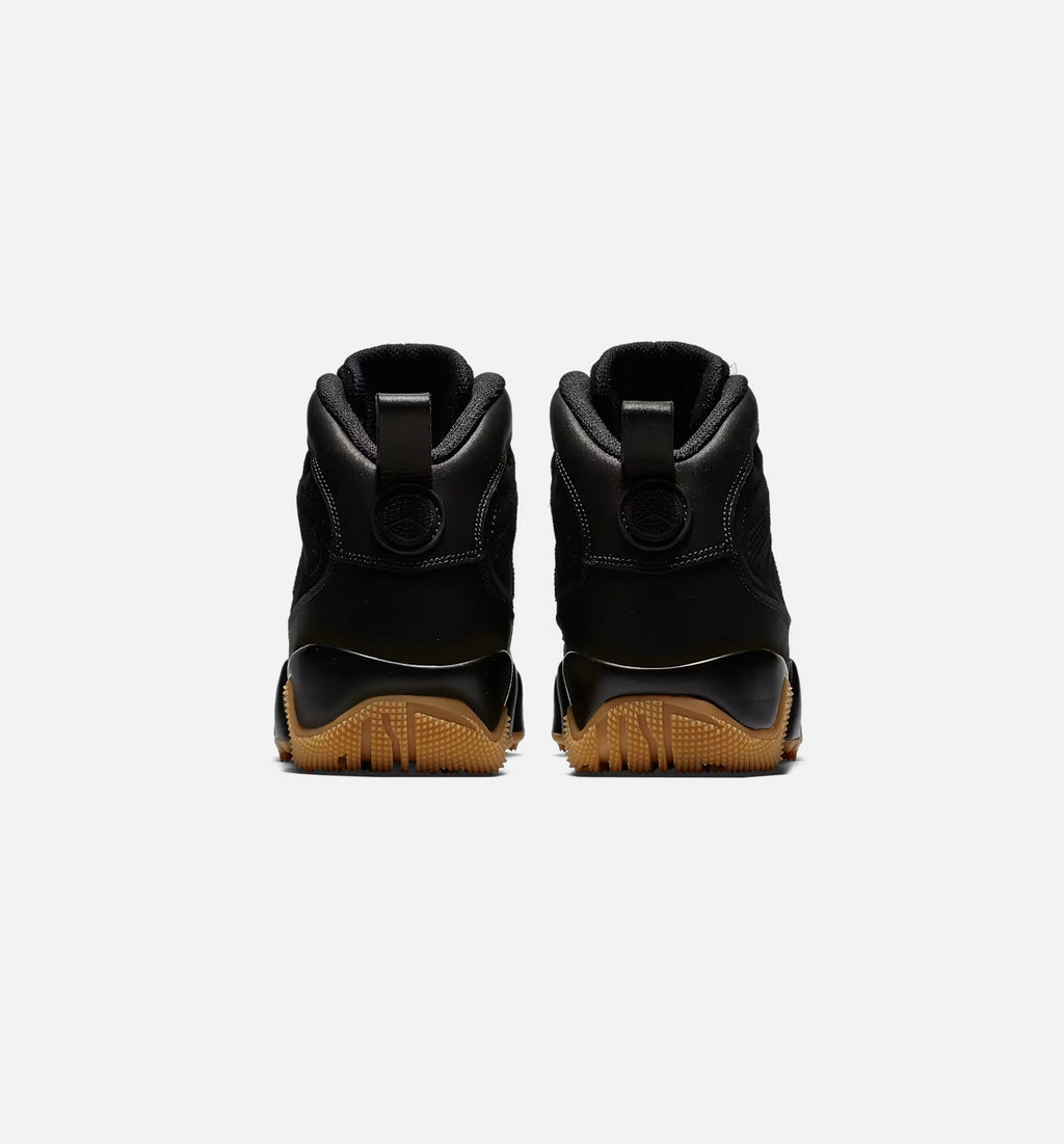 Air Jordan 9 Retro – Men's Lifestyle Boot in Black/Black/Gum Light Brown