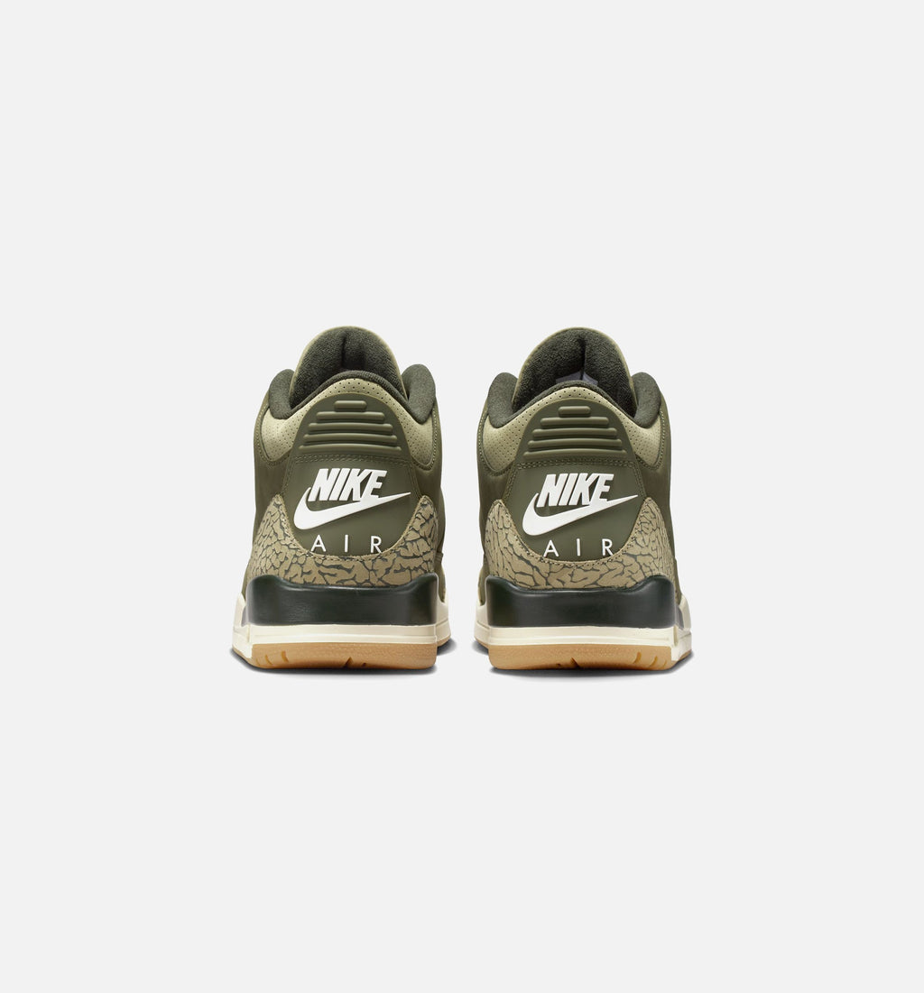 Air Jordan 3 Retro Medium Olive – Men's Lifestyle Shoe in Medium Olive/Sequoia/Neutral Olive/Sail/Total Crimson