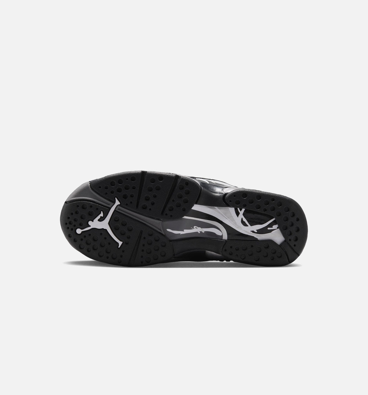 Air Jordan 8 Retro Chrome Black and Light Graphite – Grade School Lifestyle Shoe in Black/White/Light Graphite