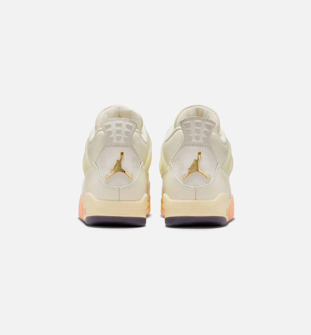 Air Jordan 4 Retro Birds of Paradise – Women's Lifestyle Shoe in Coconut Milk/Metallic Gold/Muslin/Bright Mango/Sundial/Black
