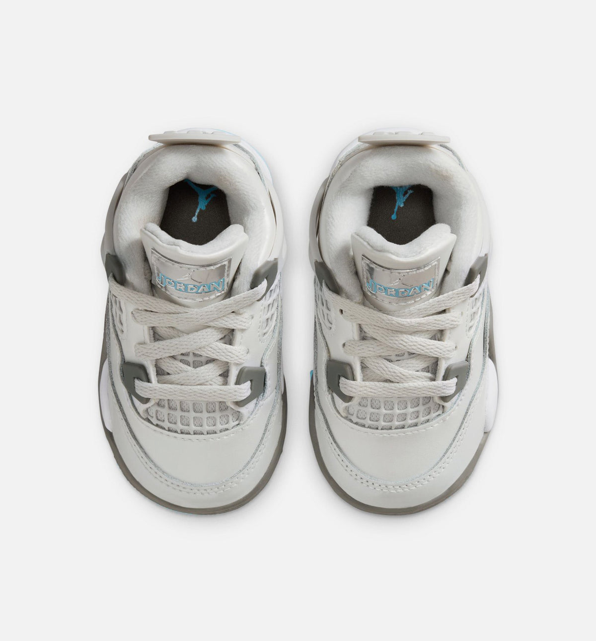 Air Jordan 4 Retro Blue Chill – Infant/Toddler Lifestyle Shoe in Photon Dust/Blue Chill/Flat Pewter/White/Blue Tint