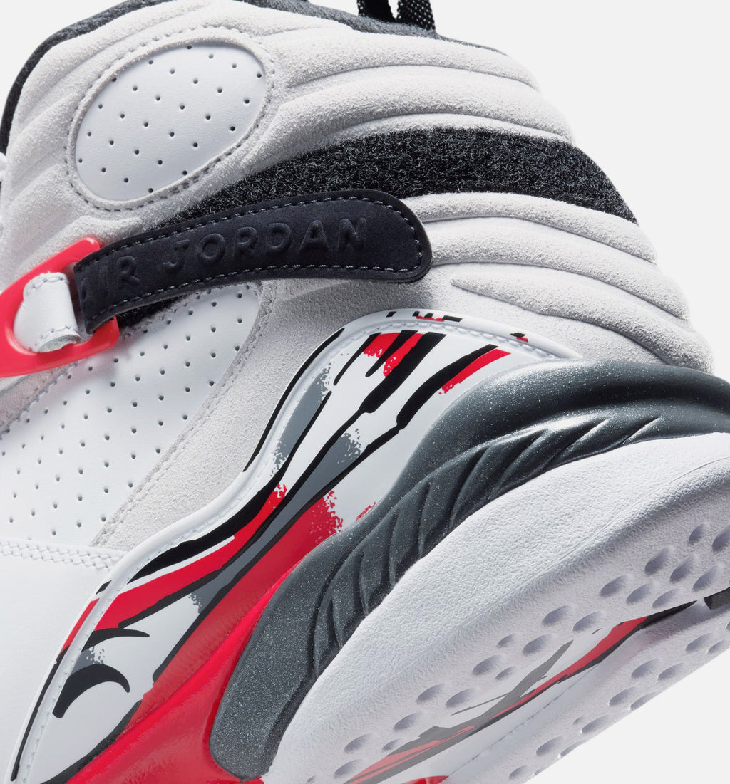 Air Jordan 8 Retro White and True Red – Men's Lifestyle Shoe in White/Black/True Red