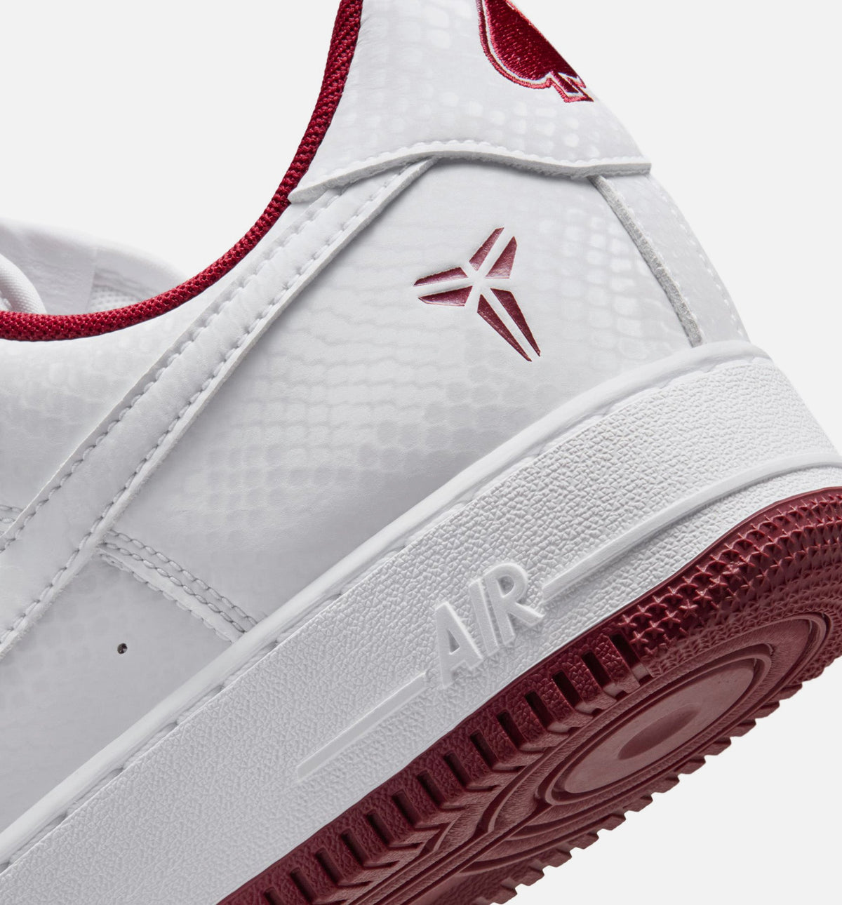 Kobe Air Force 1 Low Merion – Men's Lifestyle Shoe in White/Team Red