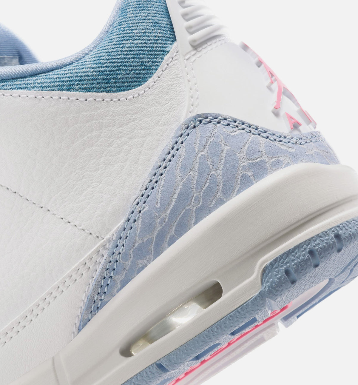 Air Jordan 3 Retro Cobalt Bliss – Grade School Lifestyle Shoe in White/Cobalt Bliss/Football Grey/Pink Glow