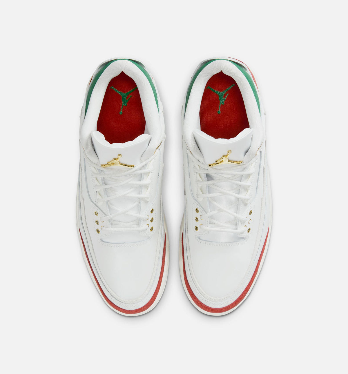Air Jordan 3 Retro El Vuelo – Men's Lifestyle Shoe in Summit White/Pine Green/Dragon Red/Metallic Gold
