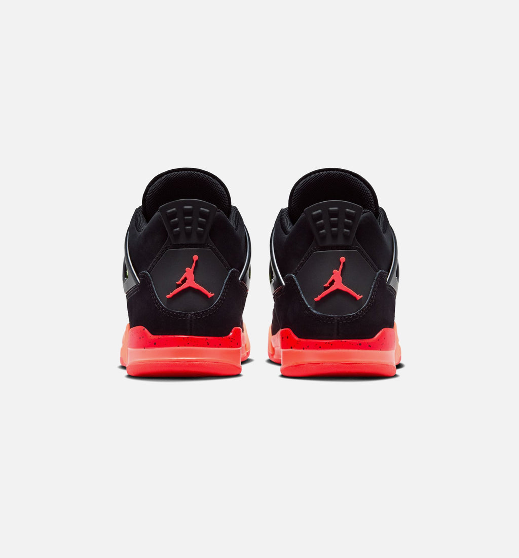 Air Jordan 4 Retro Black Infrared 23 – Preschool Lifestyle Shoe in Black/Infrared 23/Bright Mango