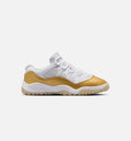 Air Jordan 11 Retro Low Mother's Day – Preschool Lifestyle Shoe in White/Metallic Gold/Team Gold