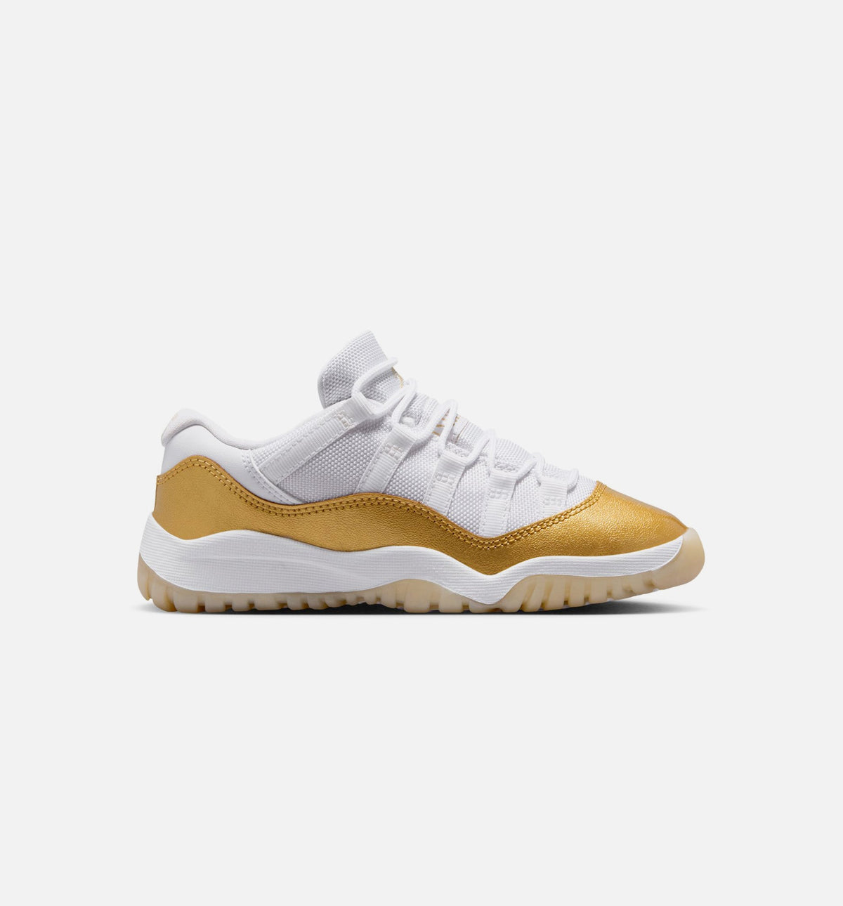 Air Jordan 11 Retro Low Mother's Day – Preschool Lifestyle Shoe in White/Metallic Gold/Team Gold