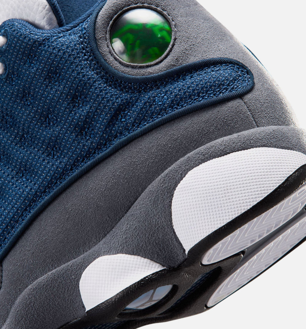 Air Jordan 13 Retro Navy and Flint Grey – Grade School Lifestyle Shoe in Navy/University Blue/Flint Grey/White