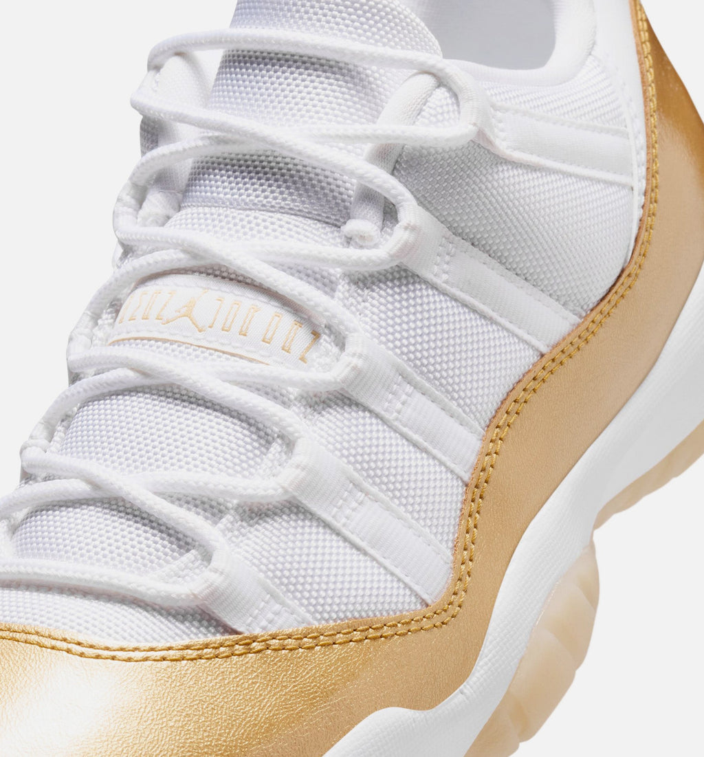 Air Jordan 11 Retro Low Mother's Day – Women's Lifestyle Shoe in White/Metallic Gold/Team Gold