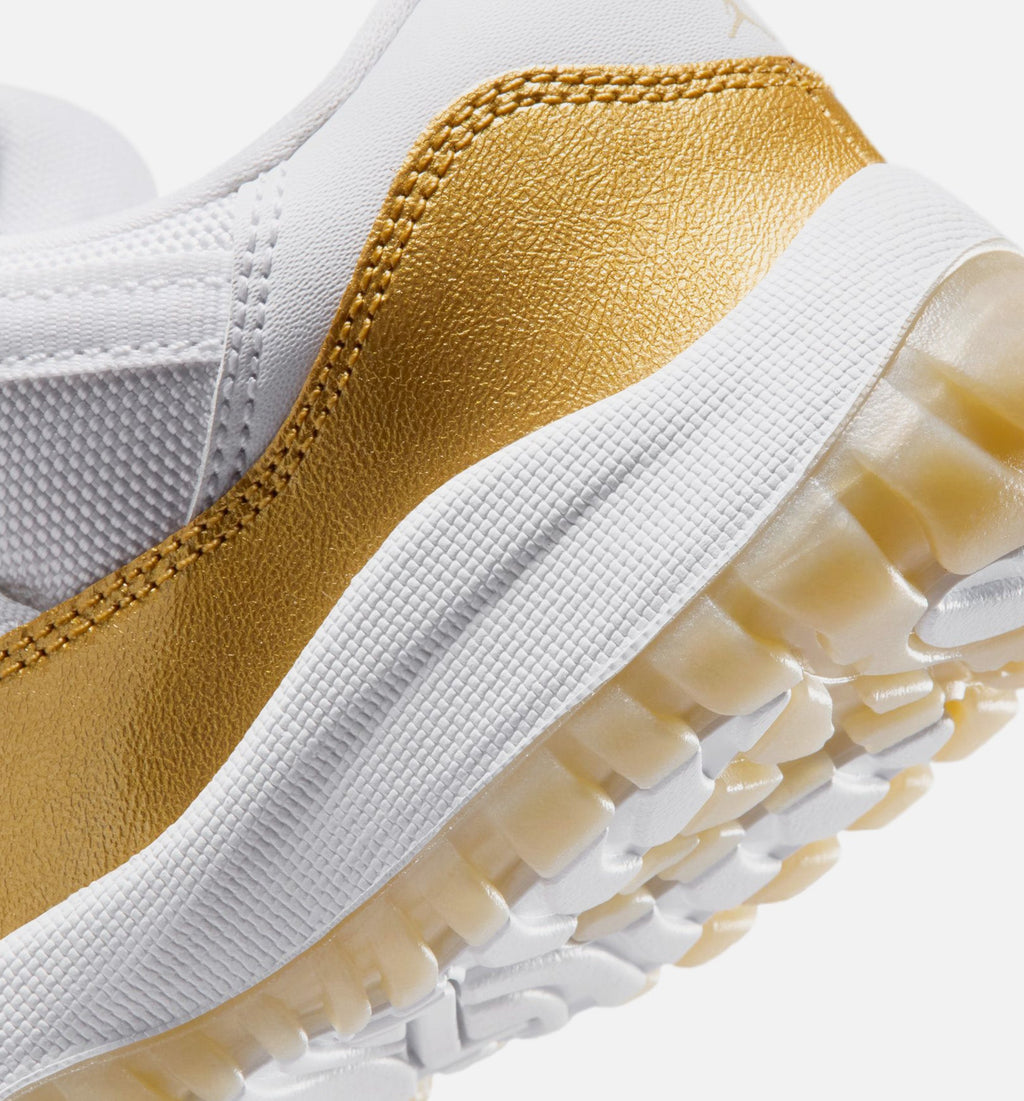 Air Jordan 11 Retro Low Mother's Day – Preschool Lifestyle Shoe in White/Metallic Gold/Team Gold