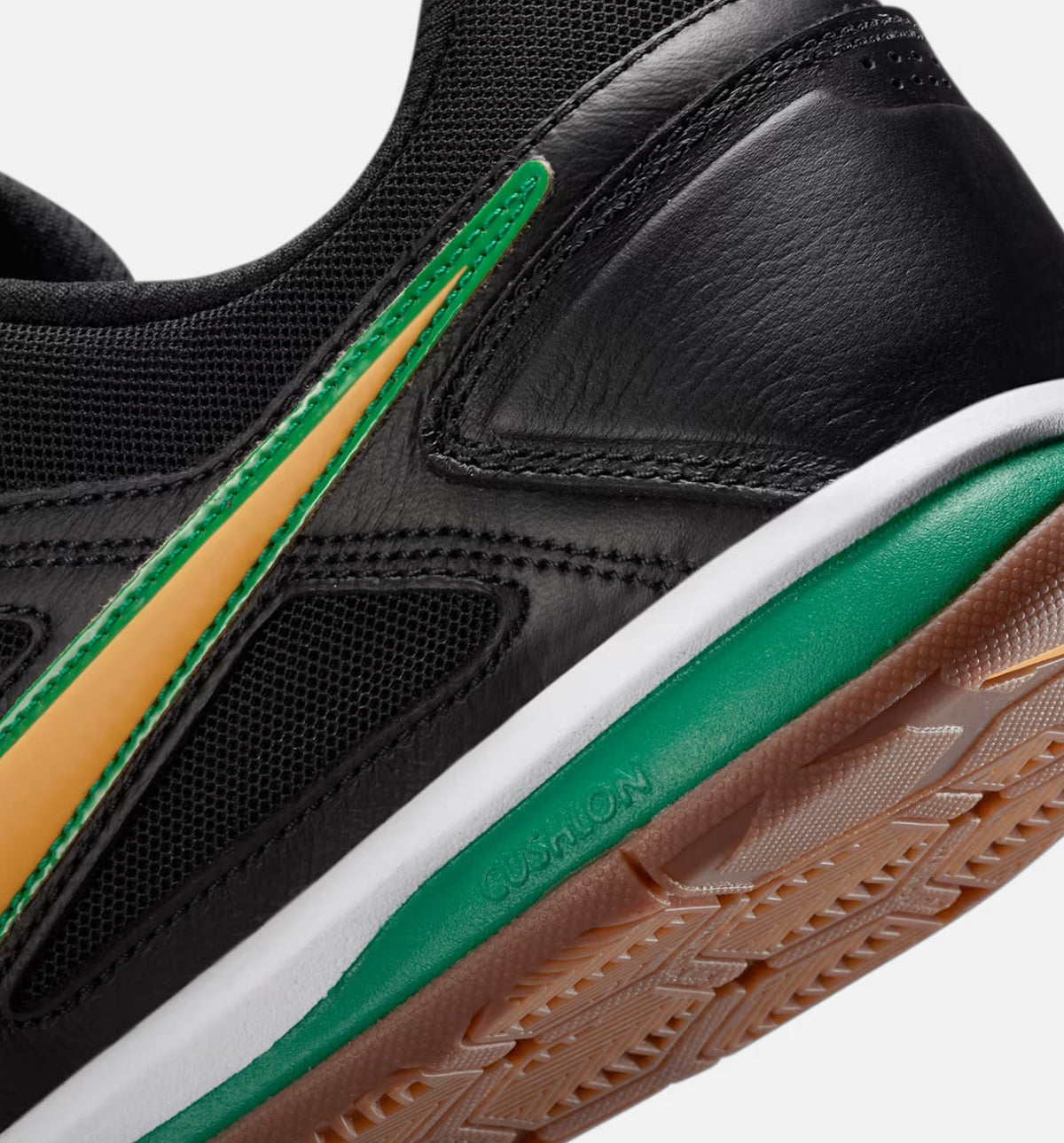 Gato Brasil – Men's Lifestyle Shoe in Black/White/Gum Dark Brown/Varsity Maize