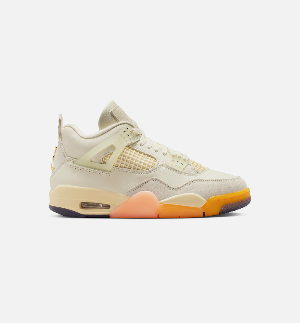 Air Jordan 4 Retro Birds of Paradise – Women's Lifestyle Shoe in Coconut Milk/Metallic Gold/Muslin/Bright Mango/Sundial/Black